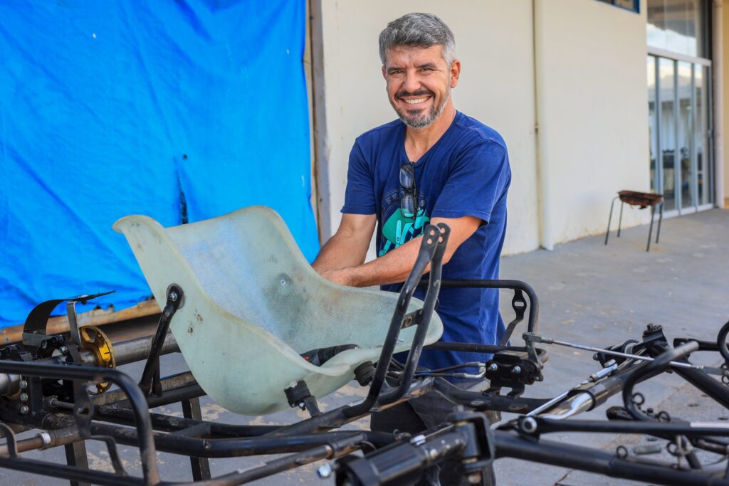 Para Silvano Júnior, primeiro tocantinense a conquistar o título de campeão brasileiro de kart, em 2001, as melhorias são essenciais para o fortalecimento do esporte - Foto: Regiane Rocha